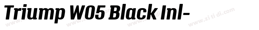 Triump W05 Black Inl字体转换